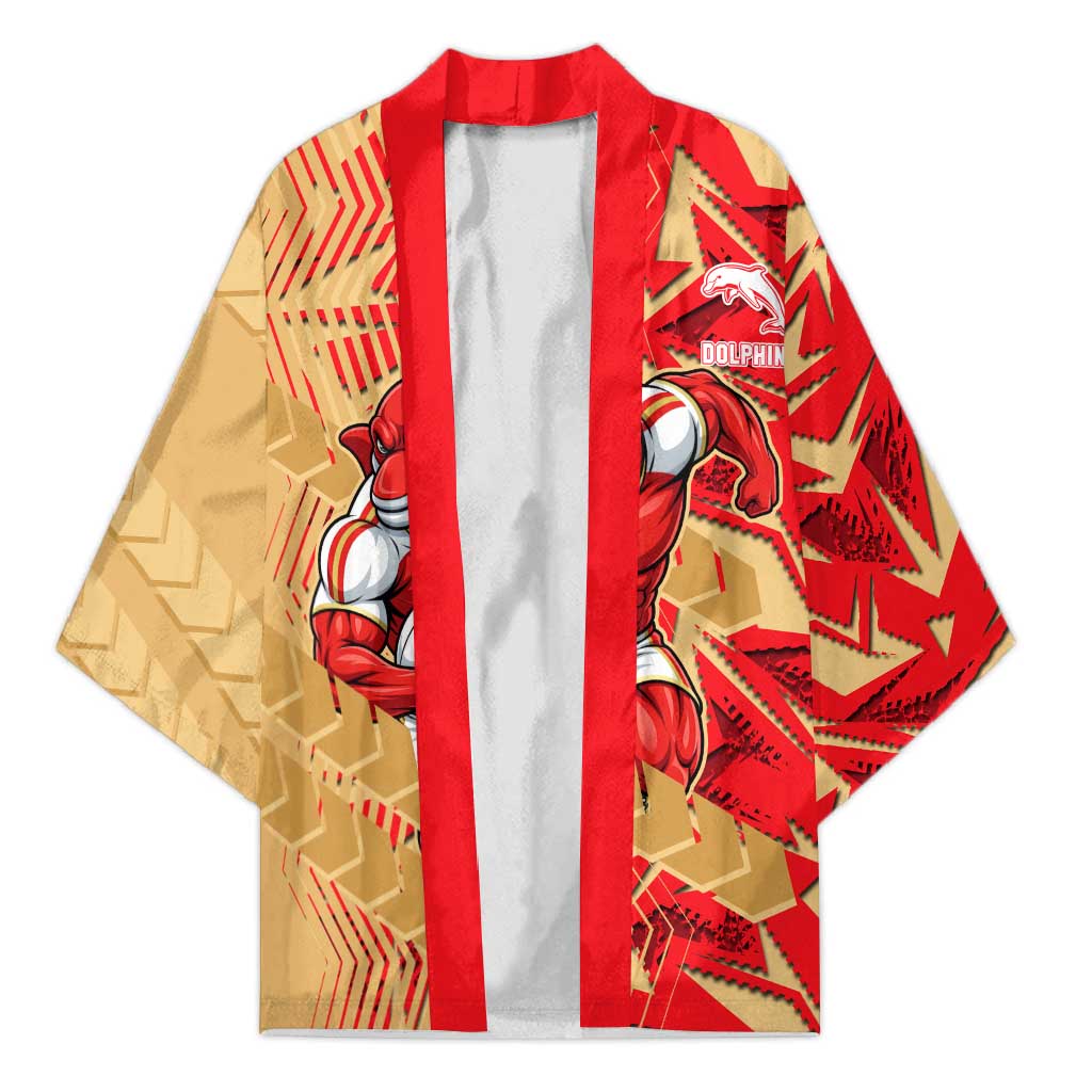 Dolphins Rugby Kimono Fierce Mascot Geometric Tribal Art