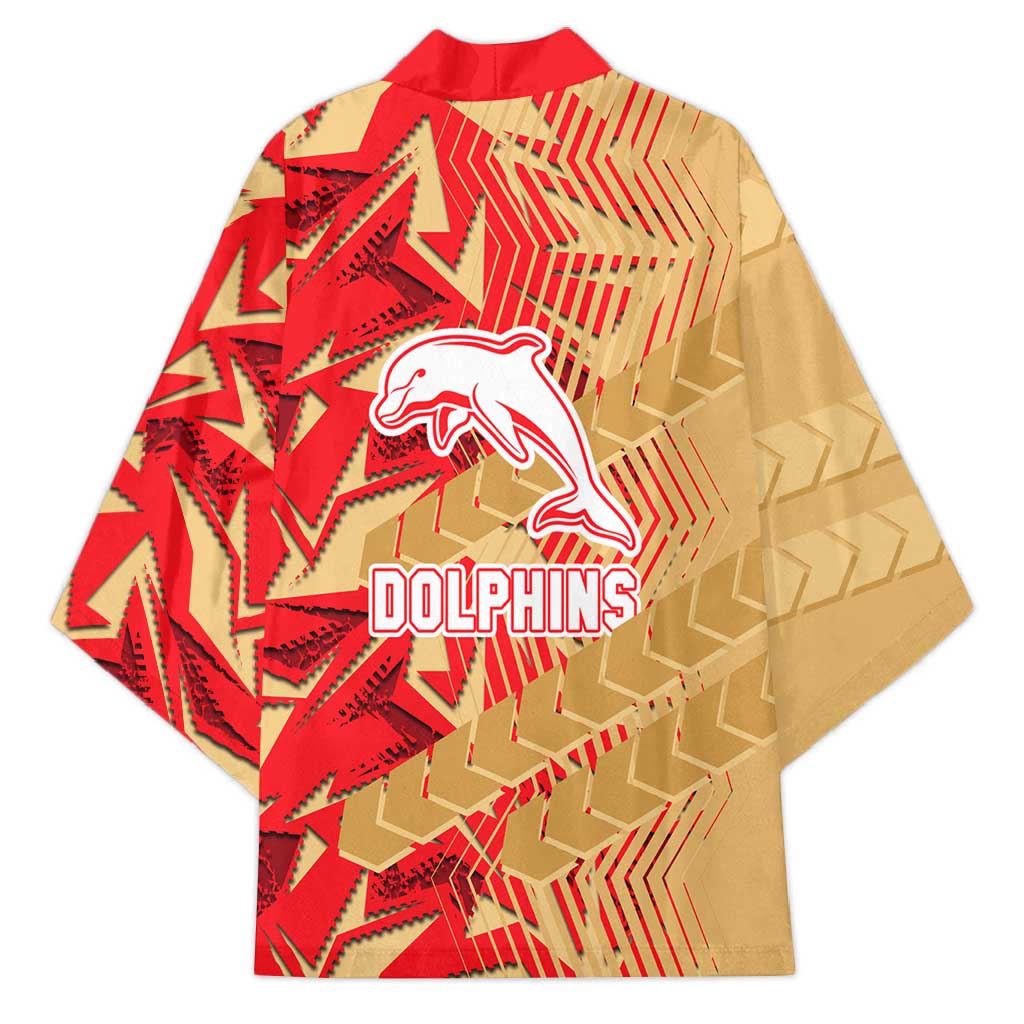 Dolphins Rugby Kimono Fierce Mascot Geometric Tribal Art