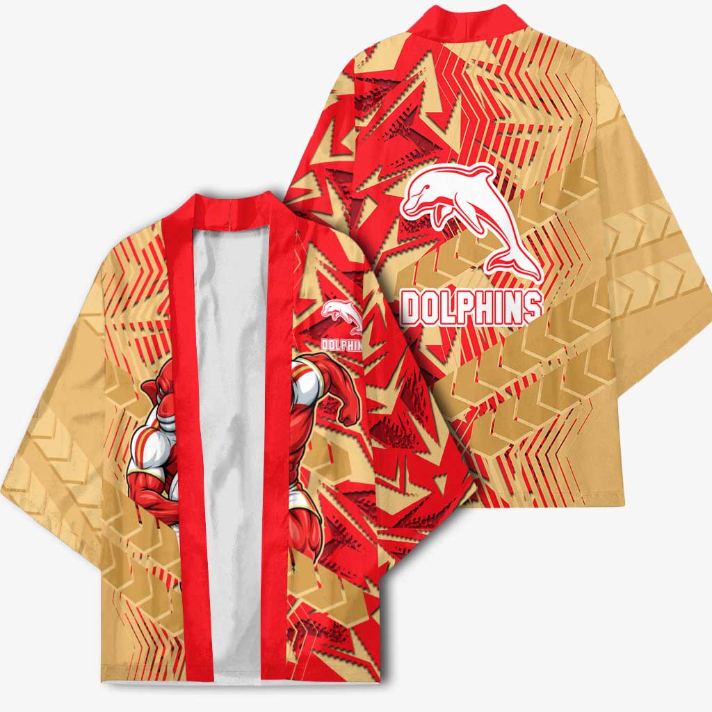 Dolphins Rugby Kimono Fierce Mascot Geometric Tribal Art