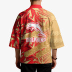 Dolphins Rugby Kimono Fierce Mascot Geometric Tribal Art