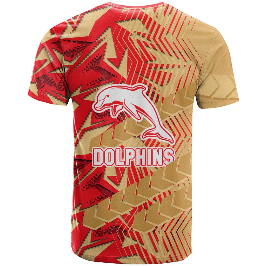 Dolphins Rugby T Shirt Fierce Mascot Geometric Tribal Art