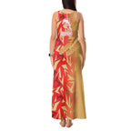 Dolphins Rugby Tank Maxi Dress Fierce Mascot Geometric Tribal Art