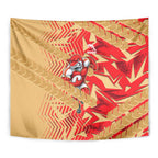 Dolphins Rugby Tapestry Fierce Mascot Geometric Tribal Art