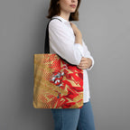Dolphins Rugby Tote Bag Fierce Mascot Geometric Tribal Art