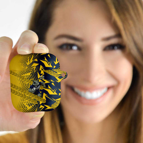 North Queensland Cowboys Rugby AirPods Case Fierce Mascot Geometric Tribal Art
