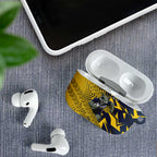 North Queensland Cowboys Rugby AirPods Case Fierce Mascot Geometric Tribal Art