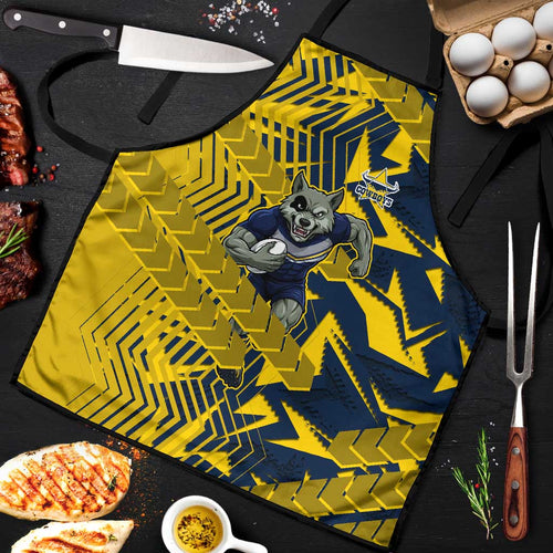 North Queensland Cowboys Rugby Apron Fierce Mascot Geometric Tribal Art