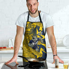 North Queensland Cowboys Rugby Apron Fierce Mascot Geometric Tribal Art