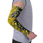 North Queensland Cowboys Rugby Arm Sleeves Fierce Mascot Geometric Tribal Art