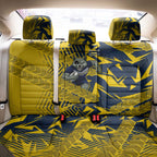 North Queensland Cowboys Rugby Back Car Seat Cover Fierce Mascot Geometric Tribal Art