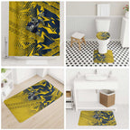 North Queensland Cowboys Rugby Bathroom Set Fierce Mascot Geometric Tribal Art
