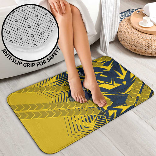 North Queensland Cowboys Rugby Bathroom Set Fierce Mascot Geometric Tribal Art