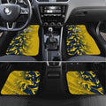 North Queensland Cowboys Rugby Car Mats Fierce Mascot Geometric Tribal Art