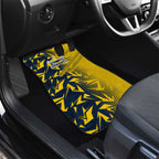 North Queensland Cowboys Rugby Car Mats Fierce Mascot Geometric Tribal Art