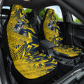 North Queensland Cowboys Rugby Car Seat Cover Fierce Mascot Geometric Tribal Art
