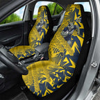 North Queensland Cowboys Rugby Car Seat Cover Fierce Mascot Geometric Tribal Art
