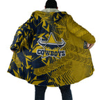 North Queensland Cowboys Rugby Cloak Fierce Mascot Geometric Tribal Art