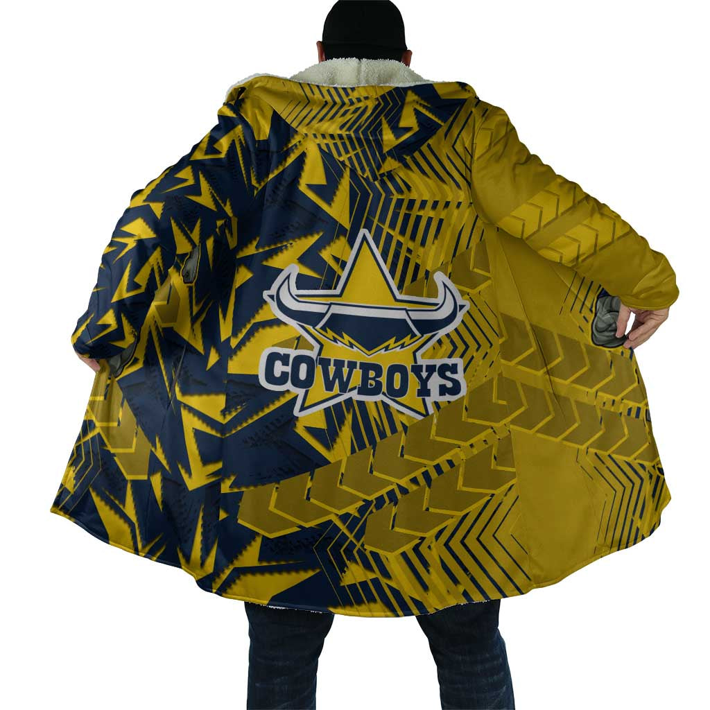 North Queensland Cowboys Rugby Cloak Fierce Mascot Geometric Tribal Art