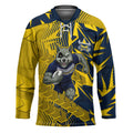 North Queensland Cowboys Rugby Hockey Jersey Fierce Mascot Geometric Tribal Art