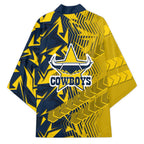 North Queensland Cowboys Rugby Kimono Fierce Mascot Geometric Tribal Art