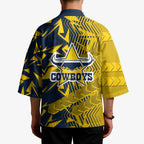 North Queensland Cowboys Rugby Kimono Fierce Mascot Geometric Tribal Art