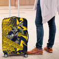 North Queensland Cowboys Rugby Luggage Cover Fierce Mascot Geometric Tribal Art