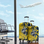 North Queensland Cowboys Rugby Luggage Cover Fierce Mascot Geometric Tribal Art