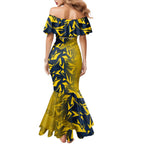 North Queensland Cowboys Rugby Mermaid Dress Fierce Mascot Geometric Tribal Art