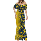 North Queensland Cowboys Rugby Mermaid Dress Fierce Mascot Geometric Tribal Art