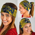 North Queensland Cowboys Rugby Neck Gaiter Fierce Mascot Geometric Tribal Art