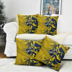 North Queensland Cowboys Rugby Pillow Cover Fierce Mascot Geometric Tribal Art