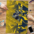North Queensland Cowboys Rugby Puzzle Fierce Mascot Geometric Tribal Art