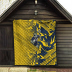 North Queensland Cowboys Rugby Quilt Fierce Mascot Geometric Tribal Art