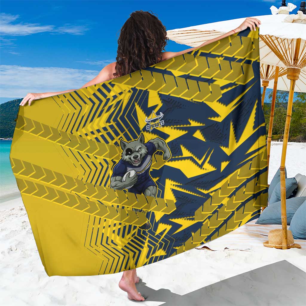North Queensland Cowboys Rugby Sarong Fierce Mascot Geometric Tribal Art