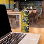 North Queensland Cowboys Rugby Skinny Tumbler Fierce Mascot Geometric Tribal Art