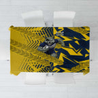 North Queensland Cowboys Rugby Tablecloth Fierce Mascot Geometric Tribal Art