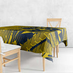 North Queensland Cowboys Rugby Tablecloth Fierce Mascot Geometric Tribal Art