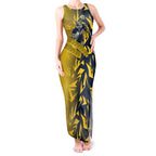 North Queensland Cowboys Rugby Tank Maxi Dress Fierce Mascot Geometric Tribal Art
