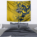 North Queensland Cowboys Rugby Tapestry Fierce Mascot Geometric Tribal Art