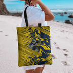 North Queensland Cowboys Rugby Tote Bag Fierce Mascot Geometric Tribal Art