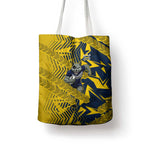 North Queensland Cowboys Rugby Tote Bag Fierce Mascot Geometric Tribal Art