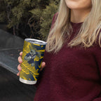 North Queensland Cowboys Rugby Tumbler Cup Fierce Mascot Geometric Tribal Art