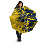 North Queensland Cowboys Rugby Umbrella Fierce Mascot Geometric Tribal Art
