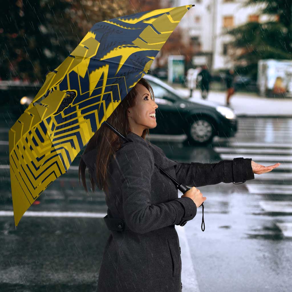 North Queensland Cowboys Rugby Umbrella Fierce Mascot Geometric Tribal Art