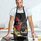 Penrith Panthers Apron Golden Wattle Floral Polynesian - Australian Flower - Rugby Mascot