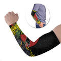 Penrith Panthers Arm Sleeves Golden Wattle Floral Polynesian - Australian Flower - Rugby Mascot