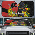 Penrith Panthers Auto Sun Shade Golden Wattle Floral Polynesian - Australian Flower - Rugby Mascot