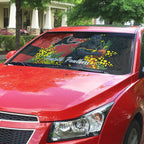 Penrith Panthers Auto Sun Shade Golden Wattle Floral Polynesian - Australian Flower - Rugby Mascot
