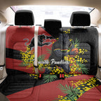 Penrith Panthers Back Car Seat Cover Golden Wattle Floral Polynesian - Australian Flower - Rugby Mascot