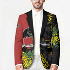 Penrith Panthers Blazer Golden Wattle Floral Polynesian - Australian Flower - Rugby Mascot
